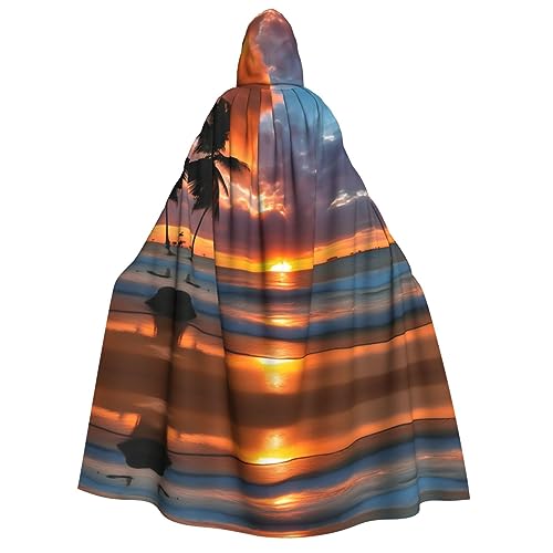 Loppott Kapuzenumhang mit Sonnenuntergang und Strandaufdruck, für Erwachsene, Halloween, Weihnachtsfeiern, Cosplay-Kostüm, Kapuze, Karnevalsumhang Loppott Kapuzenumhang mit Sonnenuntergang und Strandaufdruck, für Erwachsene, Halloween, Weihnachtsfeiern, Cosplay-Kostüm, Kapuze, Karnevalsumhang von Loppott