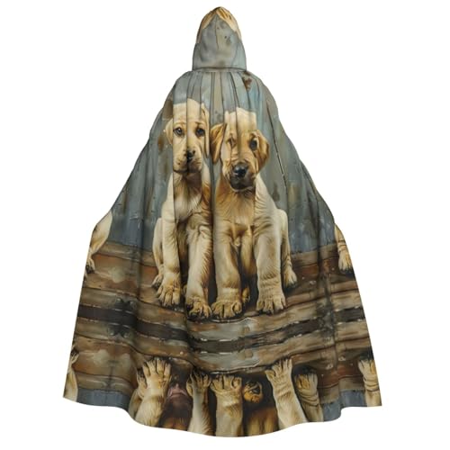 Loppott Kapuzenumhang mit Welpen-Aufdruck für Erwachsene, Halloween, Weihnachtsfeiern, Cosplay-Kostüm, Kapuze, Karnevals-Umhang Loppott Kapuzenumhang mit Welpen-Aufdruck für Erwachsene, Halloween, Weihnachtsfeiern, Cosplay-Kostüm, Kapuze, Karnevals-Umhang von Loppott