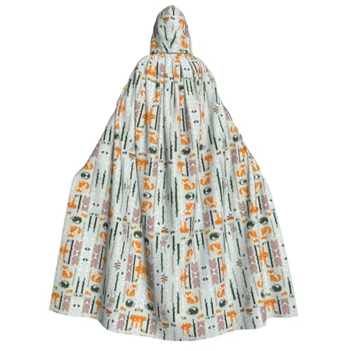 Loppott Kapuzenumhang mit süßem Fuchsbär, Vogelbaum, für Erwachsene, Halloween, Weihnachtsfeiern, Cosplay-Kostüm, Kapuze, Karnevals-Umhang Loppott Kapuzenumhang mit süßem Fuchsbär, Vogelbaum, für Erwachsene, Halloween, Weihnachtsfeiern, Cosplay-Kostüm, Kapuze, Karnevals-Umhang von Loppott