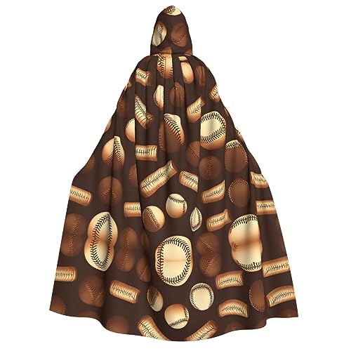 Loppott Retro-Baseball-Umhang mit Kapuze, brauner Druck, für Erwachsene, Halloween, Weihnachtsfeiern, Cosplay-Kostüm, Kapuze, Karnevals-Umhang Loppott Retro-Baseball-Umhang mit Kapuze, brauner Druck, für Erwachsene, Halloween, Weihnachtsfeiern, Cosplay-Kostüm, Kapuze, Karnevals-Umhang von Loppott
