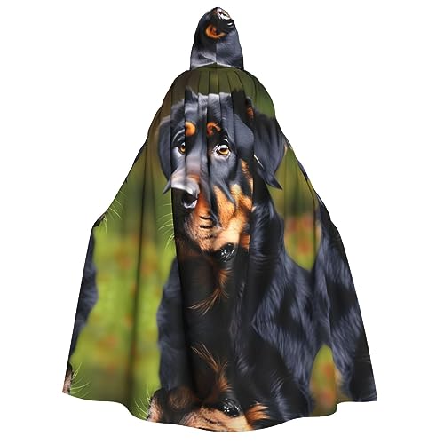 Loppott Rottweiler-Muster, Kapuzenumhang für Erwachsene, Halloween, Weihnachtsfeiern, Cosplay-Kostüm, Kapuze, Karnevalsumhang Loppott Rottweiler-Muster, Kapuzenumhang für Erwachsene, Halloween, Weihnachtsfeiern, Cosplay-Kostüm, Kapuze, Karnevalsumhang von Loppott