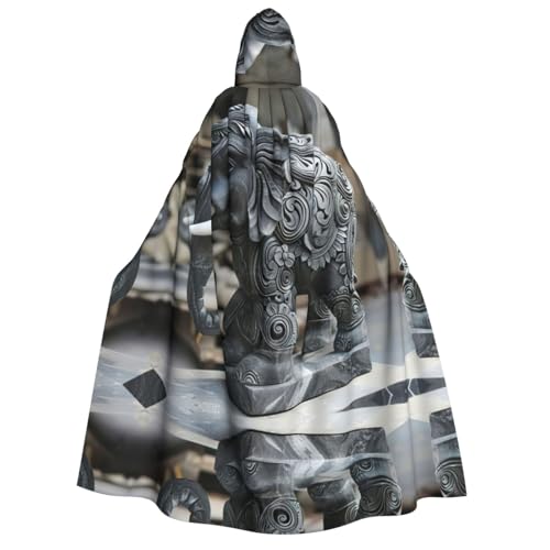 Loppott Umhang mit Kapuze für Erwachsene, Elefanten-Druck, Halloween, Weihnachtsfeiern, Cosplay-Kostüm, Kapuze, Karnevalsumhang Loppott Umhang mit Kapuze für Erwachsene, Elefanten-Druck, Halloween, Weihnachtsfeiern, Cosplay-Kostüm, Kapuze, Karnevalsumhang von Loppott