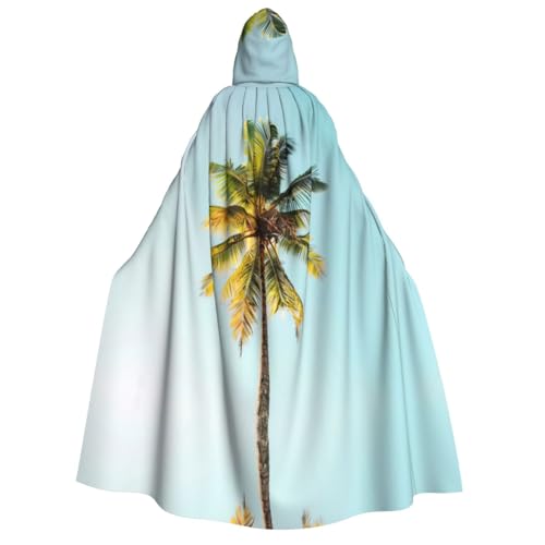 Loppott Umhang mit Kapuze für Erwachsene, Palmen-Druck, Halloween, Weihnachtsfeiern, Cosplay-Kostüm, Kapuze, Karnevalsumhang Loppott Umhang mit Kapuze für Erwachsene, Palmen-Druck, Halloween, Weihnachtsfeiern, Cosplay-Kostüm, Kapuze, Karnevalsumhang von Loppott