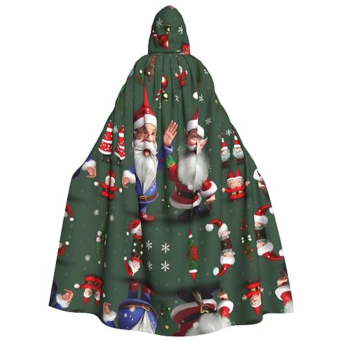 Loppott Umhang mit Kapuze für Erwachsene, skurriler Zwergdruck, Halloween, Weihnachtsfeiern, Cosplay-Kostüm, Kapuze, Karnevalsumhang Loppott Umhang mit Kapuze für Erwachsene, skurriler Zwergdruck, Halloween, Weihnachtsfeiern, Cosplay-Kostüm, Kapuze, Karnevalsumhang von Loppott