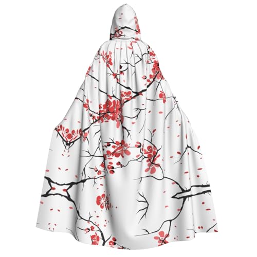 Loppott Zarter Kirschblüten-Umhang mit Kapuze, für Erwachsene, Halloween, Weihnachtsfeiern, Cosplay-Kostüm, Kapuze, Karnevals-Umhang Loppott Zarter Kirschblüten-Umhang mit Kapuze, für Erwachsene, Halloween, Weihnachtsfeiern, Cosplay-Kostüm, Kapuze, Karnevals-Umhang von Loppott