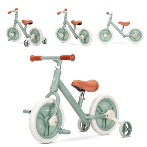 Lorelli Balance-Fahrrad, Energy-Dreirad, 2-in-1, EVA-Räder, 27,9 cm (11 Zoll), Farbe: Grün von Lorelli