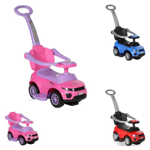 Lorelli Rutscher 3 in 1 Kinderauto Off Road Schiebegriff Musik Rückenlehne, Farben:rosa Lorelli Rutscher 3 in 1 Kinderauto Off Road Schiebegriff Musik Rückenlehne, Farben:rosa von Lorelli