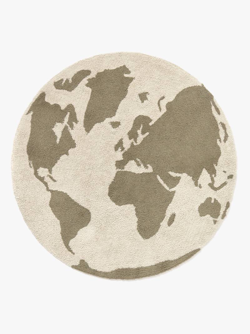 Lorena Canals RugCycled Waschbarer Teppich, World Map von LorenaCanals