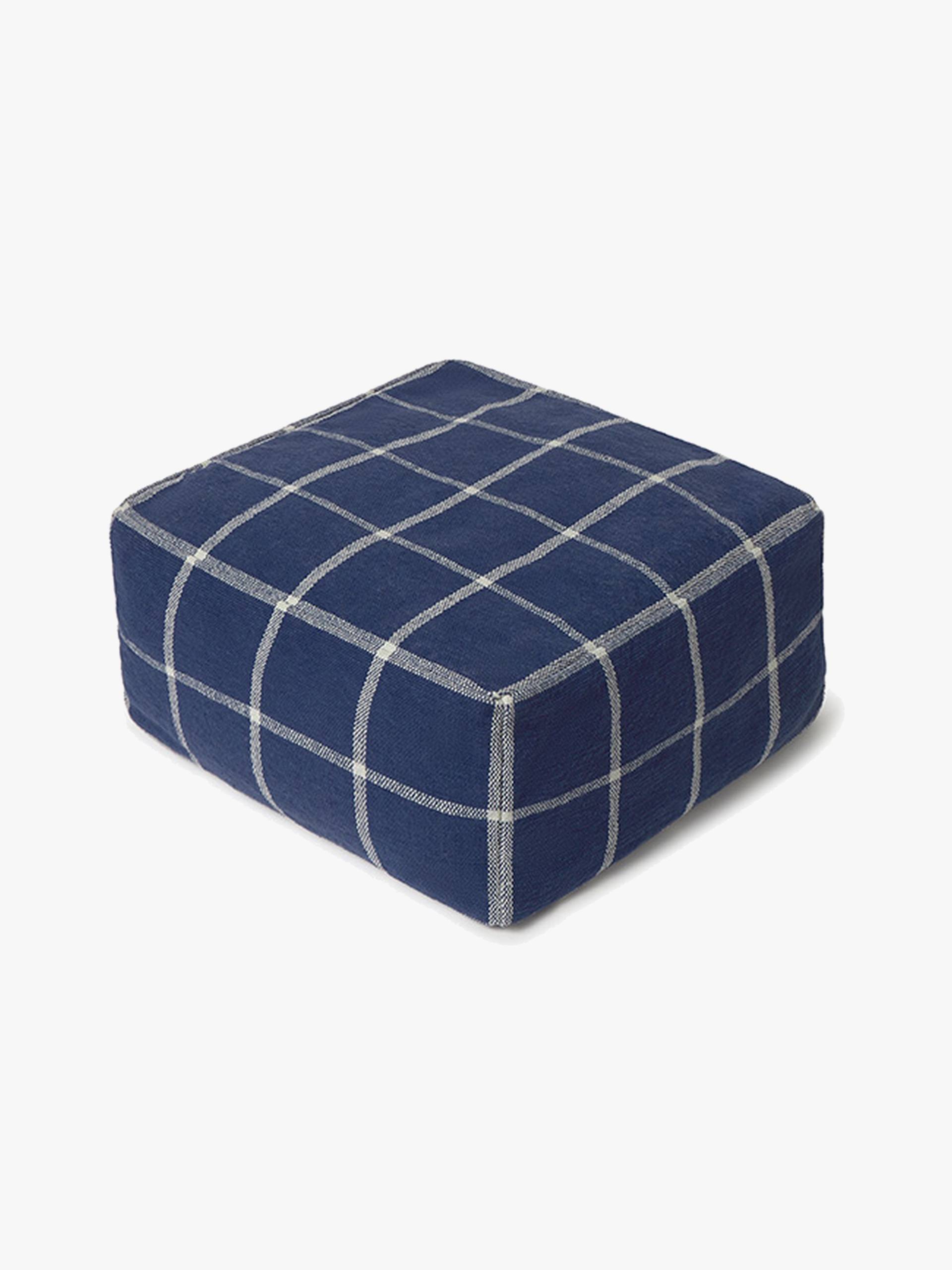 Lorena Canals Sitzpouf Geo Block, Blue Lorena Canals Sitzpouf Geo Block, Blue von LorenaCanals