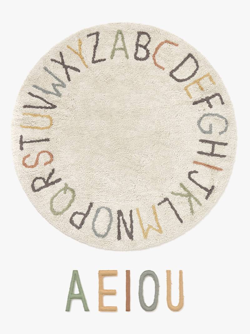 Lorena Canals Waschbarer Teppich, Letters von LorenaCanals