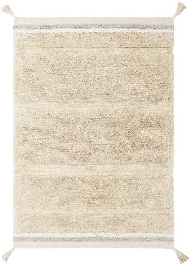 Lorena Canals Waschbarer Teppich 90x130 cm Bloom, Gold von LorenaCanals