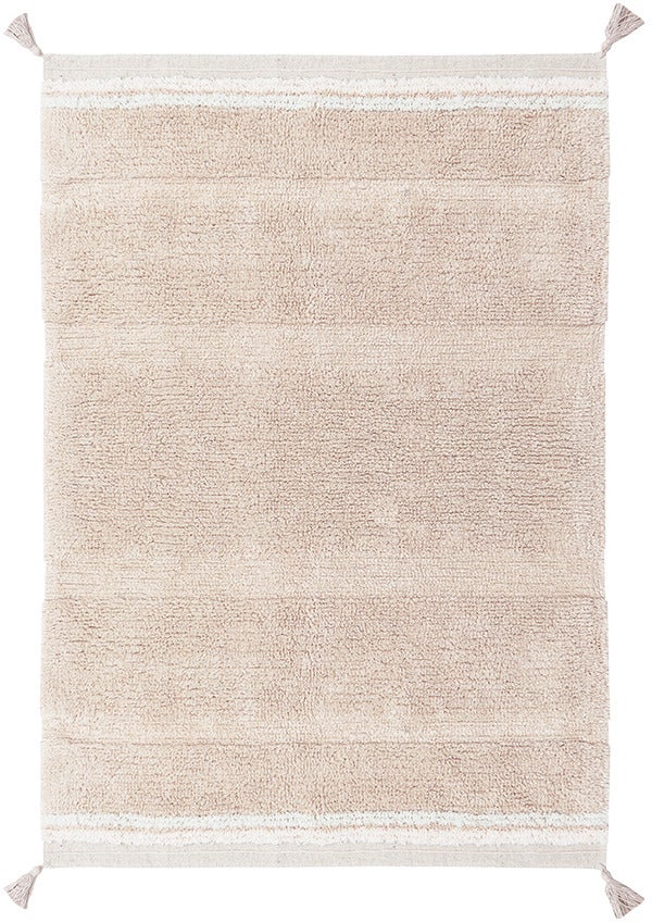 Lorena Canals Waschbarer Teppich 90x130 cm Bloom, Rose von LorenaCanals
