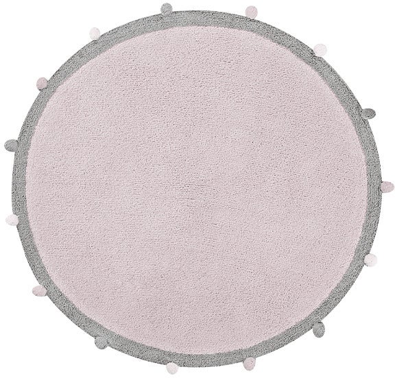 Lorena Canals Waschbarer Teppich Bubbly, Rosa/Grau von LorenaCanals