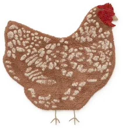 Lorena Canals Waschbarer Teppich Huhn 110x100 cm Lorena Canals Waschbarer Teppich Huhn 110x100 cm von LorenaCanals