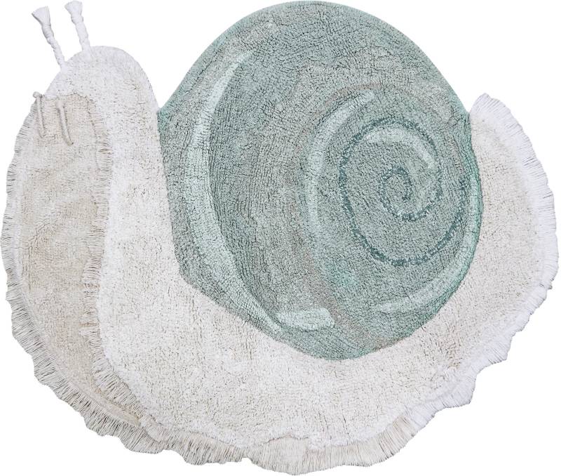 Lorena Canals Waschbarer Tierteppich 100x120 cm, Schnecke von LorenaCanals