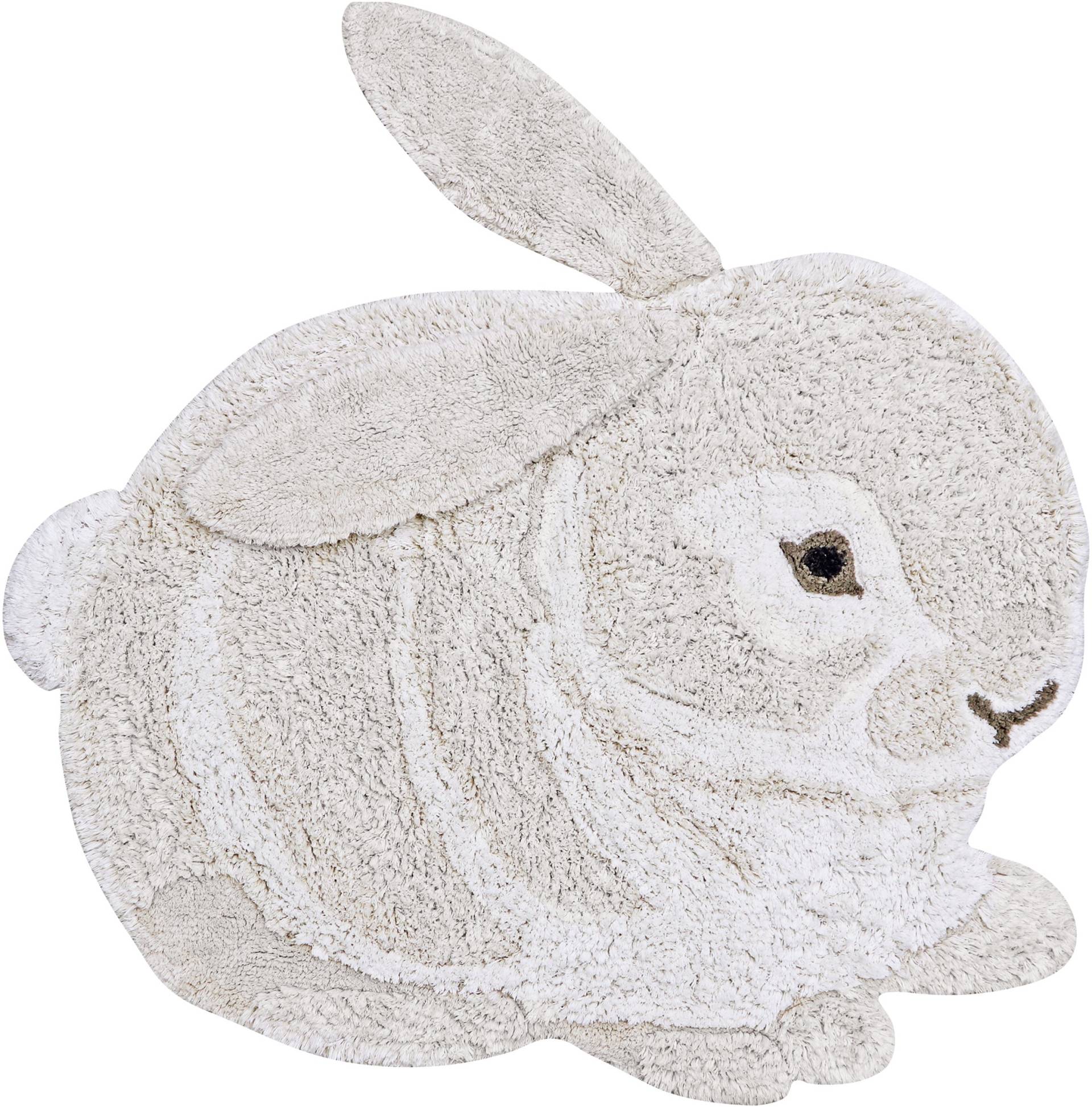 Lorena Canals Waschbarer Tierteppich 130x135 cm, Kaninchen von LorenaCanals