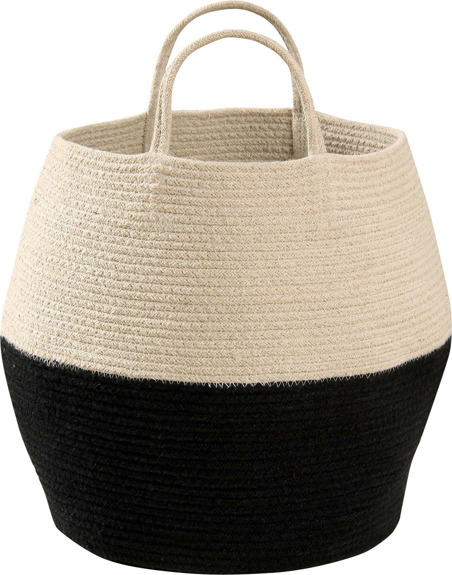Lorena Canals Zoco Korb, Black-Natural Lorena Canals Zoco Korb, Black-Natural von LorenaCanals