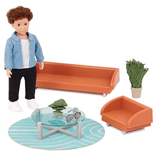 Lori – Kleine Puppe & Puppenhaus Möbel, 15 cm Mini Puppe Junge & Puppenmöbel – Puppenzubehör & Puppenkleidung – Sofa, Tisch, Teppich, Pflanze – Spielzeug für Kinder ab 3 Jahren – Miguels Lounge Lori – Kleine Puppe & Puppenhaus Möbel, 15 cm Mini Puppe Junge & Puppenmöbel – Puppenzubehör & Puppenkleidung – Sofa, Tisch, Teppich, Pflanze – Spielzeug für Kinder ab 3 Jahren – Miguels Lounge von Lori
