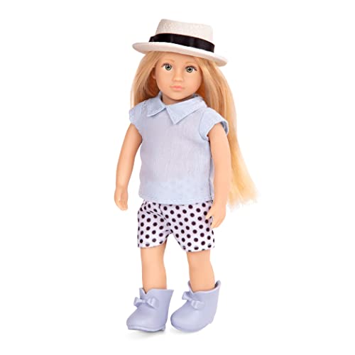 Lori Puppe Eliza – Mini Puppe 15 cm mit Puppenkleidung und blonden langen Haaren, Kleid, Stiefel – Spielzeug für Kinder ab 3 Jahre Lori Puppe Eliza – Mini Puppe 15 cm mit Puppenkleidung und blonden langen Haaren, Kleid, Stiefel – Spielzeug für Kinder ab 3 Jahre von Lori