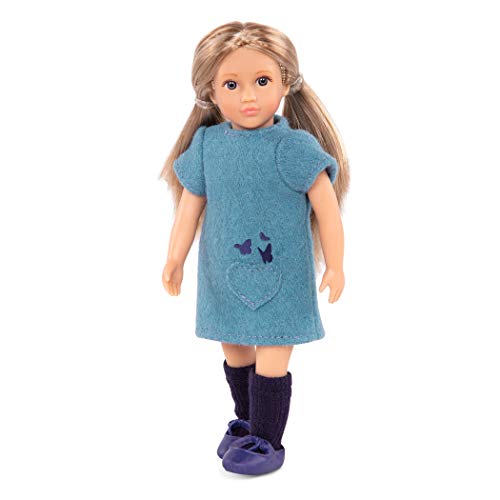 Lori LO31169Z 45748 Puppe Kinley-15 cm groß, Lange Haare, Stehpuppe beweglich, weicher Körper-für Kinder ab 3 Jahren, Mehrfarbig von Lori