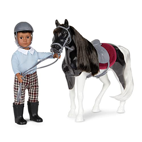 Lori – Kleine Puppe & Spielzeug Pferd – 15 cm Mini Puppe Junge & Schwarzes Schecke – mit Puppenzubehör, Tier & Puppenkleidung – Reitzubehör – Spielzeug für Kinder ab 3 Jahren – Landon & Luna Lori – Kleine Puppe & Spielzeug Pferd – 15 cm Mini Puppe Junge & Schwarzes Schecke – mit Puppenzubehör, Tier & Puppenkleidung – Reitzubehör – Spielzeug für Kinder ab 3 Jahren – Landon & Luna von Lori