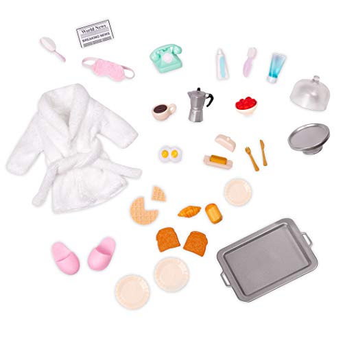 Lori Luxus Hotel Set, Zubehör für 15 cm Mini Puppen – Puppenzubehör mit Accessoires, Bademantel, Essen und mehr – Spielzeug für Kinder ab 3 Jahre Lori Luxus Hotel Set, Zubehör für 15 cm Mini Puppen – Puppenzubehör mit Accessoires, Bademantel, Essen und mehr – Spielzeug für Kinder ab 3 Jahre von Lori