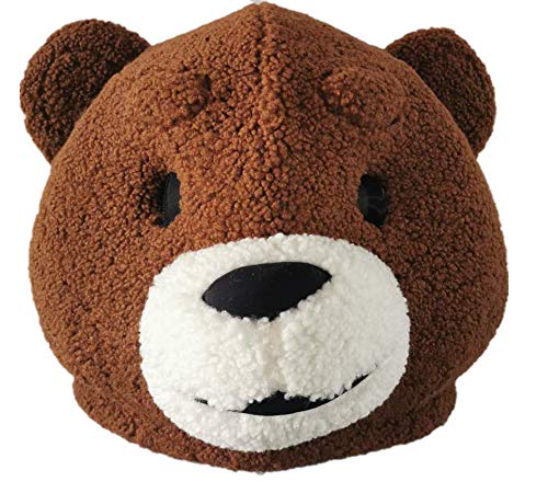 Lormaka Braunbär-Kostüm, Bär, Maskottchen, Kopf, Plüsch, Tiermaske, Erwachsene, Halloween, Weihnachten, Partykleid von Lormaka