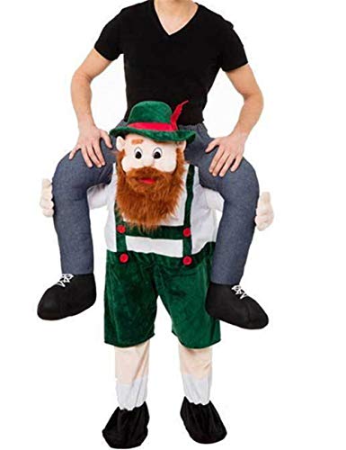 Lormaka Oktoberfest Bier Guy Schulter Tragen Maskottchen Kostüm Ride On Halloween Weihnachten Party Kleid von Lormaka