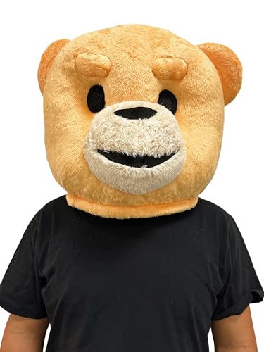 Teddybär Kostüm Bär Maskottchen Kopf Plüsch Tier Maske Erwachsene Halloween Kleid Teddybär Kostüm Bär Maskottchen Kopf Plüsch Tier Maske Erwachsene Halloween Kleid von Lormaka