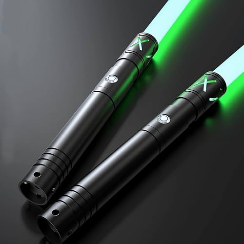 Lichtschwert für Erwachsene 2 in 1 Duell-Lichtschwerter für Kinder 2er Pack Metall Lightsaber mit 12 RGB-Farben Echte Laserschwert 82 Klinge für Weihnachten Halloween Cosplay Geburtstagsgeschenk Lichtschwert für Erwachsene 2 in 1 Duell-Lichtschwerter für Kinder 2er Pack Metall Lightsaber mit 12 RGB-Farben Echte Laserschwert 82 Klinge für Weihnachten Halloween Cosplay Geburtstagsgeschenk von Lorsaberus