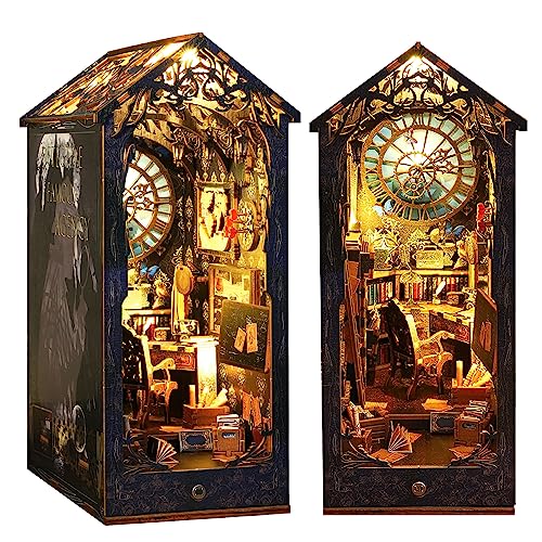 Losbenco Book Nook Kit, DIY Dollhouse Booknook Bookshelf Insert Decor Alley, DIY Book Nook Miniature Kit with Lights, 3D Wooden Puzzle Decorative Bookend Miniature Model Kits for Kids/Adults Losbenco Book Nook Kit, DIY Dollhouse Booknook Bookshelf Insert Decor Alley, DIY Book Nook Miniature Kit with Lights, 3D Wooden Puzzle Decorative Bookend Miniature Model Kits for Kids/Adults von Losbenco