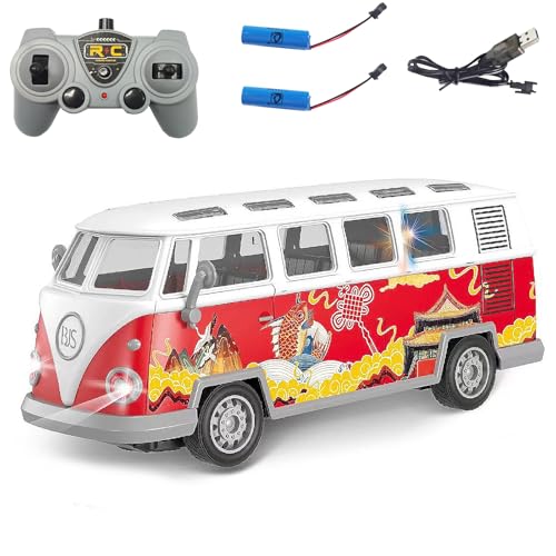 Losbenco Ferngesteuerter Busse 1962 Volkswagen Classic Decal Vintage Busse Modell, 2.4G RC Auto Spielzeug Set mit Sound und Licht für 3-10 Jahre alte Jungen und Mädchen Geschenk Losbenco Ferngesteuerter Busse 1962 Volkswagen Classic Decal Vintage Busse Modell, 2.4G RC Auto Spielzeug Set mit Sound und Licht für 3-10 Jahre alte Jungen und Mädchen Geschenk von Losbenco