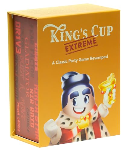 Lost Boy Entertainment King’s Cup Extreme - Trinkspiel auf Englisch - Kartenspiele für Erwachsene, Paare - Partyspiele - Spieleabend - Saufspiele - Trinkspiele für Erwachsene - Partyspiele ab 18 von Lost Boy Entertainment