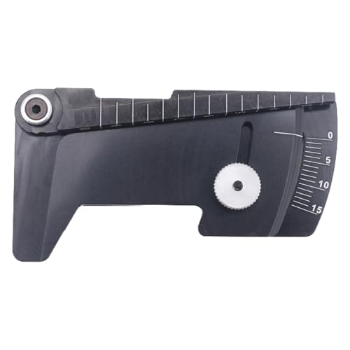 Losueeun 1 StüCk Metall Sturz Messer & HöHenmesser Werkzeug/Lineal für Einstellen der HöHe und des Felgen Sturzes RC Modell Auto,Schwarz von Losueeun