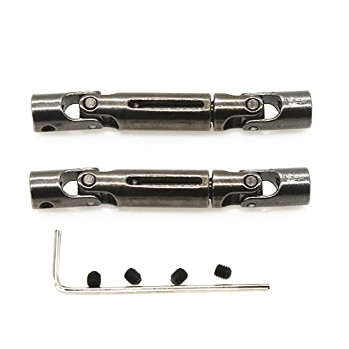 Losueeun 2 StüCke Metall Antriebs Welle CVD für D12 C14 C24 B16 B36 B24 MN D90 MN99S MN-90 RC Auto Upgrade Teile ZubehöR von Losueeun