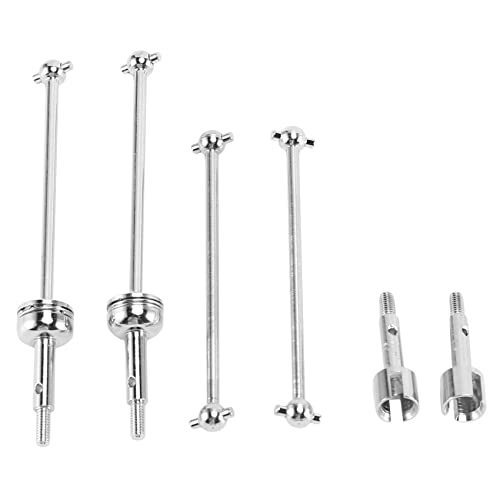 Losueeun 4 StüCk CVD Antrieb Welle Aus Metall Vorne und Hinten für 144001 124018 124019 RC Auto Upgrade Teile ZubehöR von Losueeun