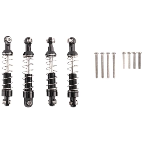 Losueeun 4 Teiliger Metall Stoß Dämpfer für C14 C24 C34 Mn D90 D91 D96 D99 D99S Mn90 Mn99S Rc Auto Upgrade Teile, Schwarz von Losueeun