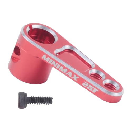 Losueeun CNC Aluminium 25T Servo Horn Lenkarme für TRX4 RC Crawler Truck,Rot von Losueeun