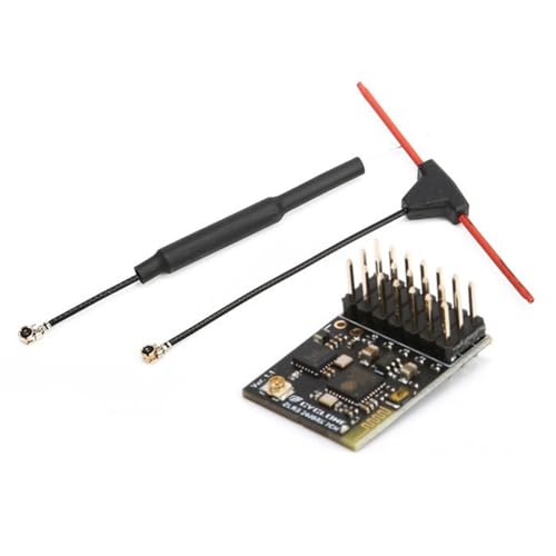 Losueeun ELRS 2.4G 7CH PWM-Empfänger ExpressLRS RX 2400RX PWM/CRSF-Protokoll für RC FPV-Drohne Starrflügel-Quadrocopter, Gerade, Langlebig, Einfache Installation von Losueeun