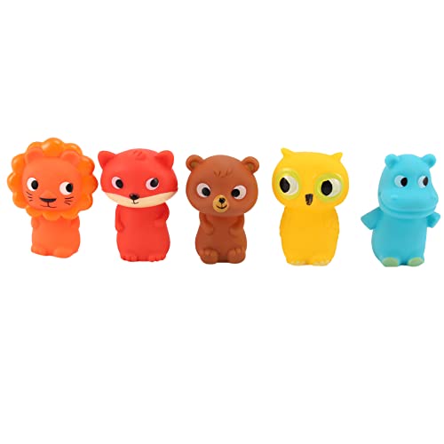 Losueeun Finger Puppen für Kinder und Babys 5 Nutztiere PVC Spielzeug Hand Puppen Puppen Set FrüHes Lern Spielzeug (A) von Losueeun