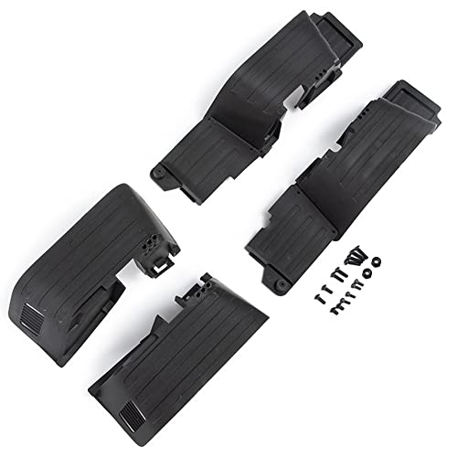 Losueeun KotflüGel Vorne und Hinten Aus Schwarzem Kunststoff für 1/10 RC Crawler Auto Axial SCX10 II 90046 90047 Upgrade Teile von Losueeun