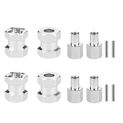 Losueeun RC Auto Metall 12Mm Rad Sechskant Nabe 15Mm VerläNgerungs Kupplung für AXIAL SCX10 D90 CC01 1/10 RC Crawler Silber Losueeun RC Auto Metall 12Mm Rad Sechskant Nabe 15Mm VerläNgerungs Kupplung für AXIAL SCX10 D90 CC01 1/10 RC Crawler Silber von Losueeun