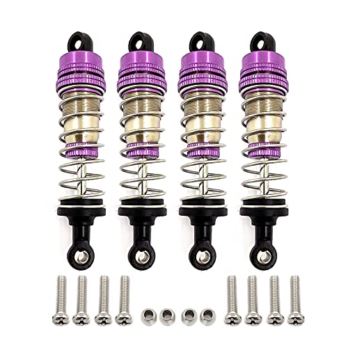 Losueeun für 144001 124019 124018 4-Teiliges Metall Stoß DäMpfer DäMpfer RC Auto Upgrade Teile ZubehöR von Losueeun