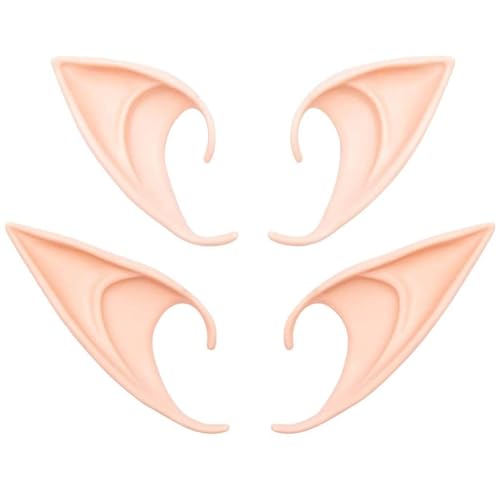 Losuya 2 Paar weiche Elfenohren Cosplay Zubehör Halloween Partydekorationen Zubehör Losuya 2 Paar weiche Elfenohren Cosplay Zubehör Halloween Partydekorationen Zubehör von Losuya
