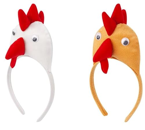 Losuya 2-teiliges Huhn-Kostüm-Set, Plüsch-Stirnband, Halloween, Ostern, Huhn, Kostüm, Zubehör Losuya 2-teiliges Huhn-Kostüm-Set, Plüsch-Stirnband, Halloween, Ostern, Huhn, Kostüm, Zubehör von Losuya