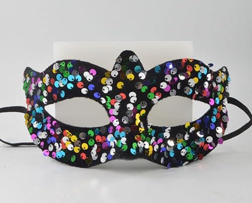 Losuya Bunte Pailletten Frauen Maske Halloween Masken Cosplay Party Maske Dekoration für Ball Party Venezianisches Kostüm von Losuya