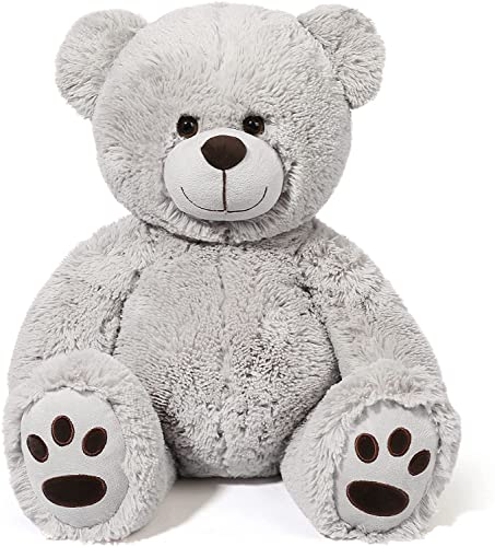 LotFancy Teddybär Kuscheltier 50cm, Plüschtier Stofftier Teddy, Süßes Geschenk für Kinder Mädchen Freundin, Geburtstag, Valentinstag, Weihnachten, Grau LotFancy Teddybär Kuscheltier 50cm, Plüschtier Stofftier Teddy, Süßes Geschenk für Kinder Mädchen Freundin, Geburtstag, Valentinstag, Weihnachten, Grau von LotFancy