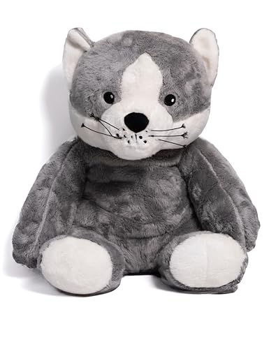Lotgenootje Weighted Stuffed Animal Katze | 45cm, 2kg | Therapeutisches Plüsch für Entspannung & Tiefendruckkomfort | Für Kinder & Erwachsene | Zertifizierte Premium-Qualität & Sicherheit (Katze) von Lotgenootje