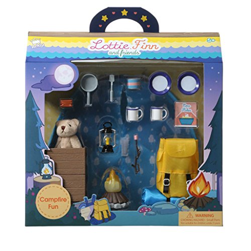 Lottie Dolls Camping Playset, Doll Camping Toys for Girls & Boys, Toy Campfire Doll Camping Accessories, Boy & Girl Camping Toys von Lottie