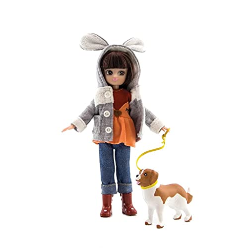 Lottie Doll Walk in The Park, A Doll for Girls & Boys with Doll Dog, Fashion Doll for Fall, Winter Doll with Boots and Doll Fleece Jacket with Cute Ears von Lottie